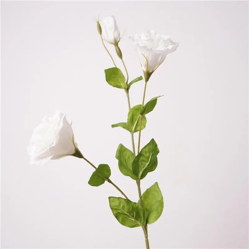 

5Pcs Moisturizing Platycodon Flower Real Touch Artificial Lisianthus Flowers Wedding Decor Bridal Bouquet Luxury Home Decoration