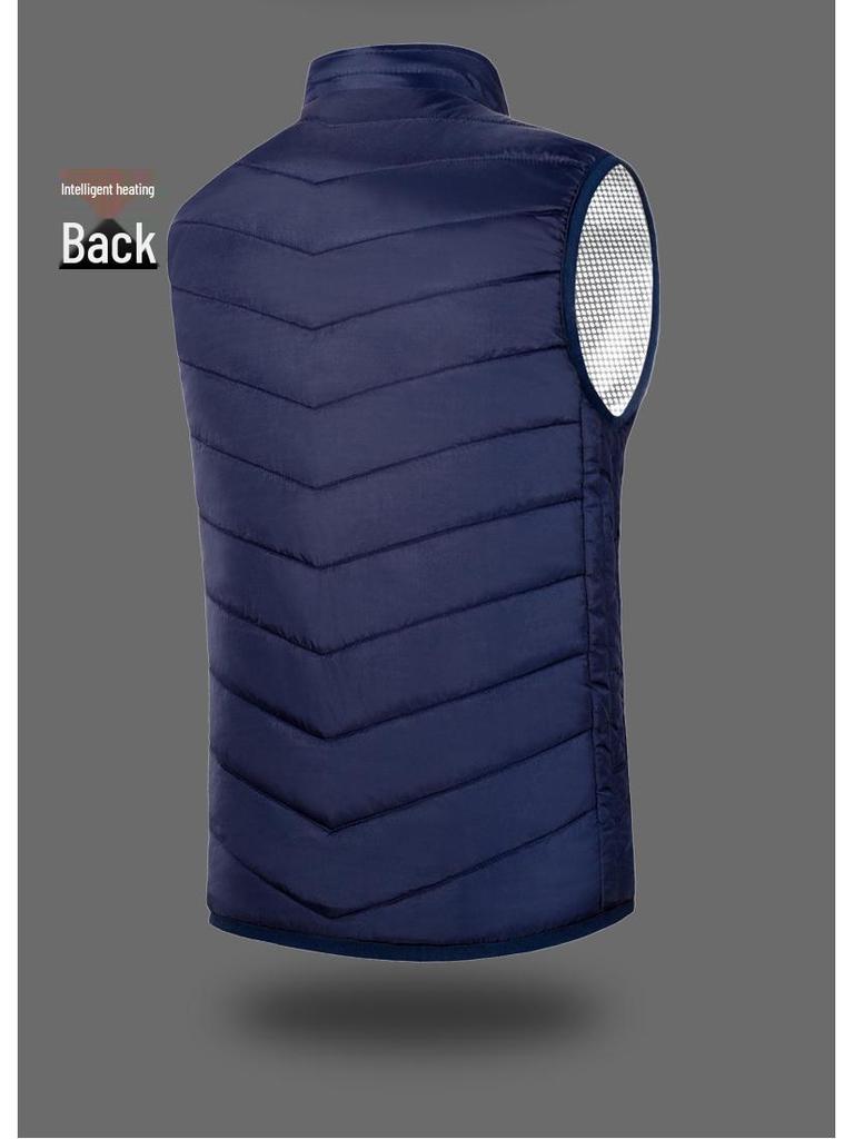 Pánská chytrá vyhřívaná vesta 21. obvodu - Zimní USB elektrické vyhřívání s regulací konstantní teploty