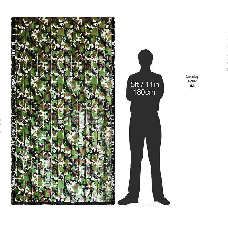 Outdoor Emergency PE Aluminum Film Sleeping Bag - Cold Relief, Warmth, Rain Protection, and Tent Storage