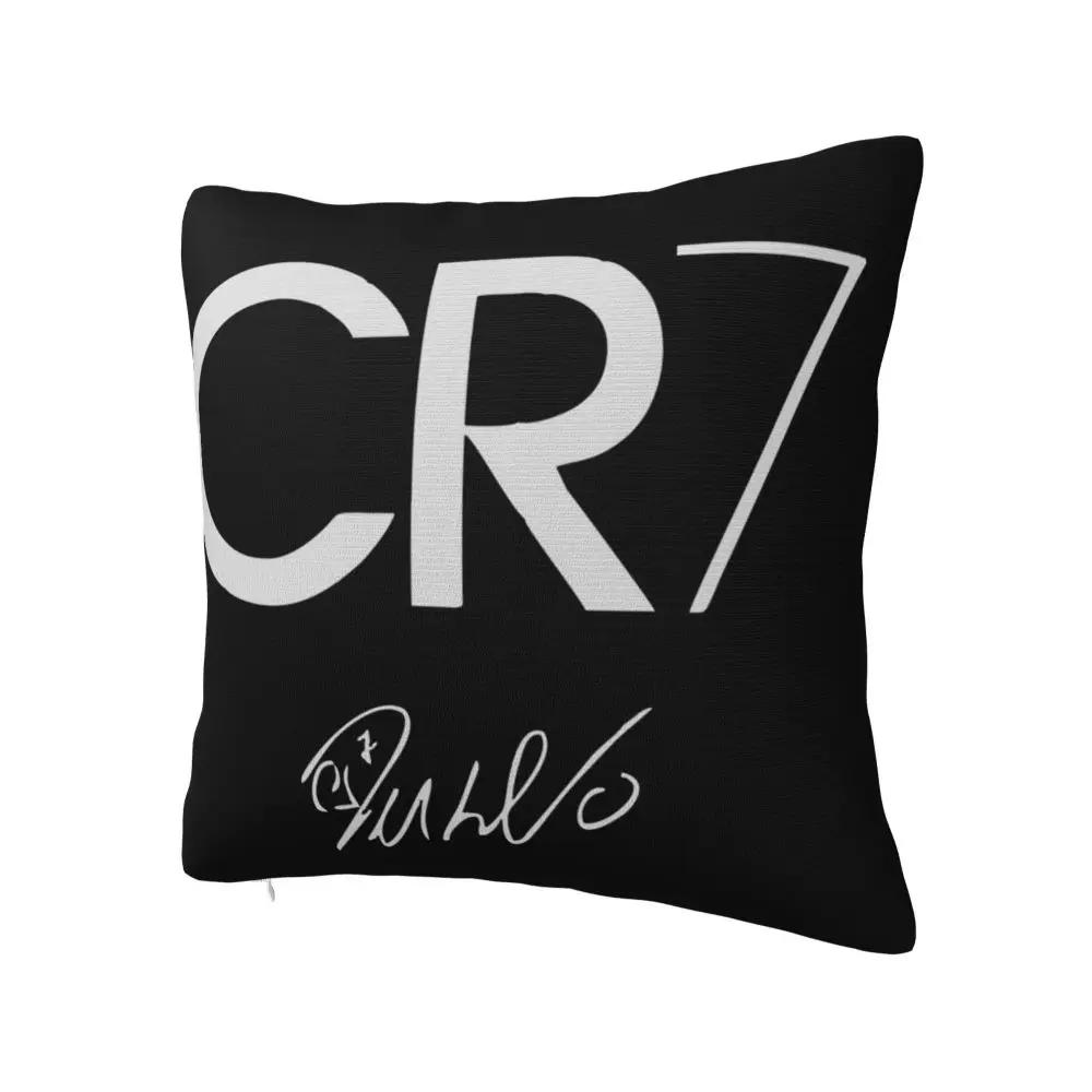 Soccer Ronaldo Signature Pillowcase Double-sided Printing Cushion Cover Decoration Pillow Case Cover Living Room