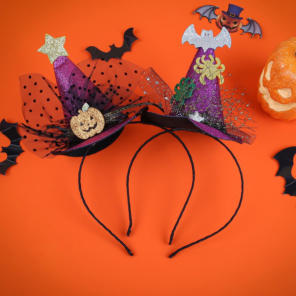 Fashion Halloween Headbands for Girls Star Hat Headband Holiday Party Hairbands Children Kids Halloween Hair Accessories