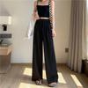 Women's High Waist Ice Silk Wide Leg Pants - Summer 2025: Lightweight, Wrinkle-Resistant, Casual Draped Pleated Design