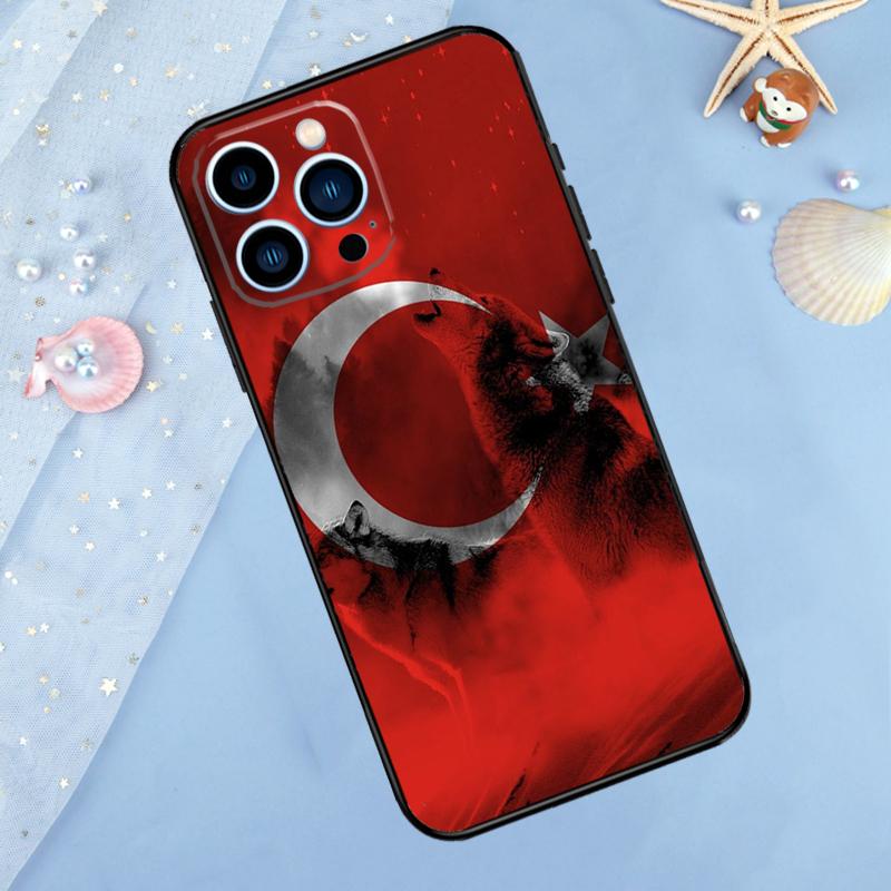 Turkey Flag Phone Case For iPhone 14 13 12 11 15 16 Pro Max 7 8 Plus XR X XS Max 12 13 Mini Cover Case