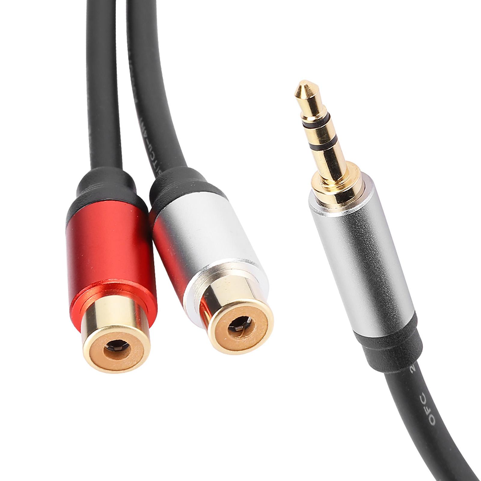 

o Кабель 1, разделенный на 2 3,5 мм штекер и 2RCA гнездо стерео провод для подключения сабвуфера 0,3 м 11,8 дюймов 0.3 Meter / 1ft