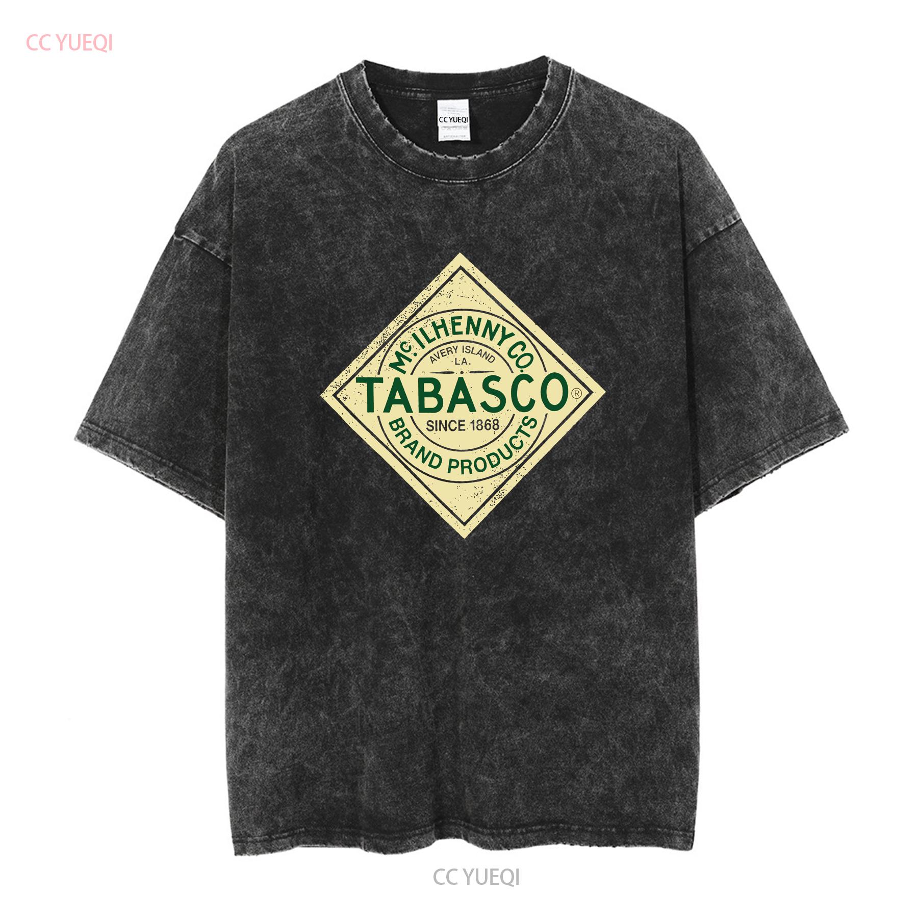 

Tabasco Distressed Logo Red Casual SS T Shirt Men s Size Medium vintage Washed Breathable Versatile Slightly M