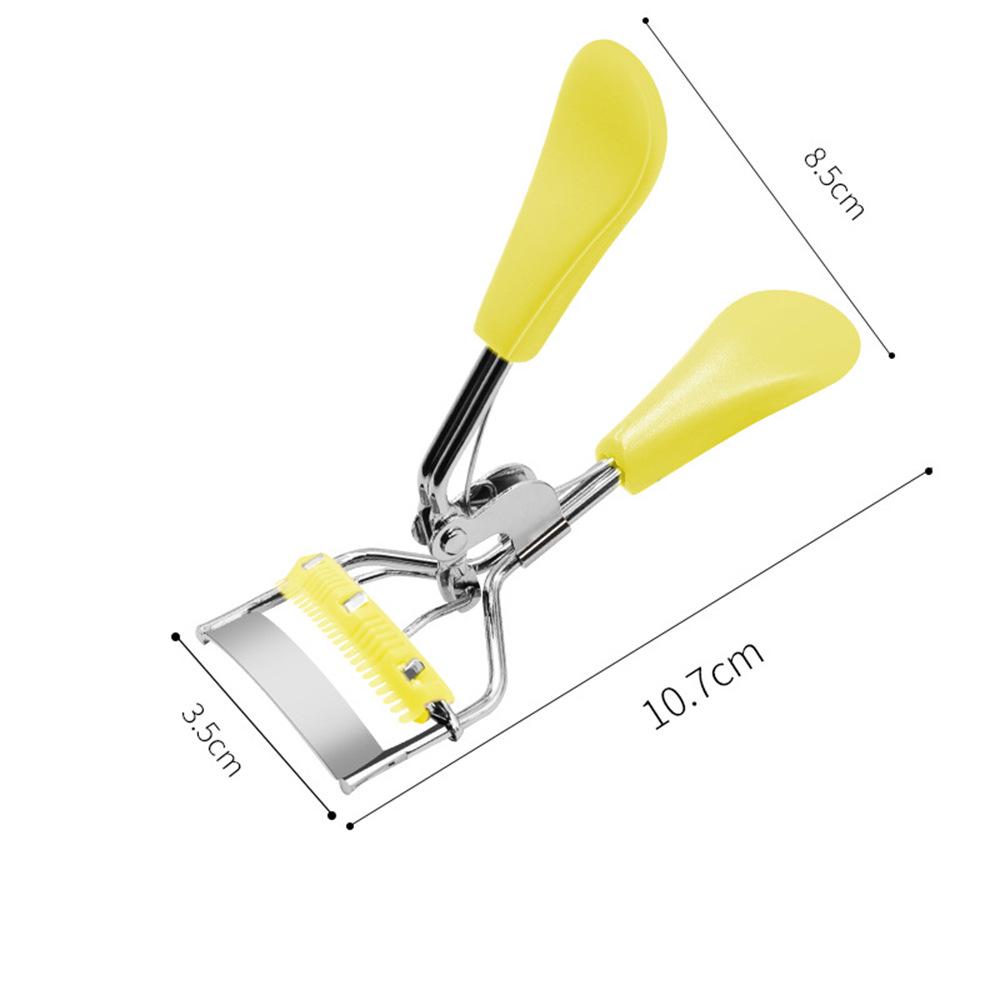 Portable Stainless Steel Eyelash Curler with Comb and Wide-Angle Curling Tool