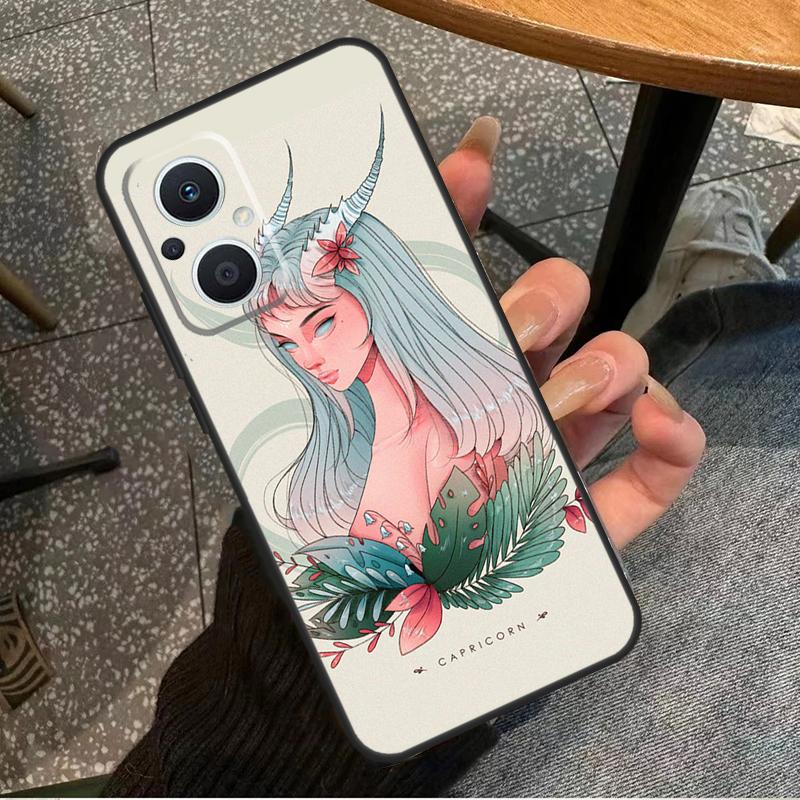 Horoscope Girl Scorpio Taurus Virgo For OPPO Reno 14F 13F 12F 11F 10 11 12 13 14 Pro 7 8 Lite 8T OPPO Find X5 X6 X8 X9 Pro Case