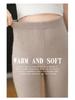 Women's Cashmere Knit Warm Base Layer Pants - Thick, Skin-Friendly, Windproof for Autumn and Winter