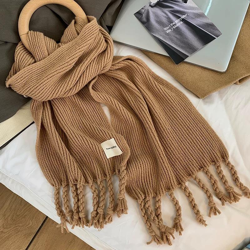Tonglu Scarf Women's Houndstooth Shawl Dual-purpose Korean Version Versatile Warm New Winter Senior Student Scarf