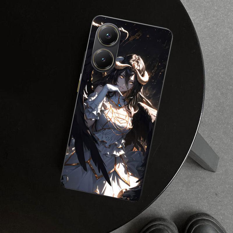 Albedo Overlord Anime Phone Case Cover for Xiaomi Poco X6 X5 X7 Pro F7 Ultra Redmi 15C 15 13C 13 12C 12 10C 10 10A 9C 9A 9T 9 Co