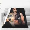 Flannel Throw Blanket She Is My Mami! Rhea Ripley Bootleg Wrestler Warm Plush Blankets Soft Bedspread for Livingroom Home Couch