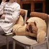 Cartoon bedside Soft Animal Capybara Backrest Sofa Cushion Triangle Plush Pillow Birthday Gifts