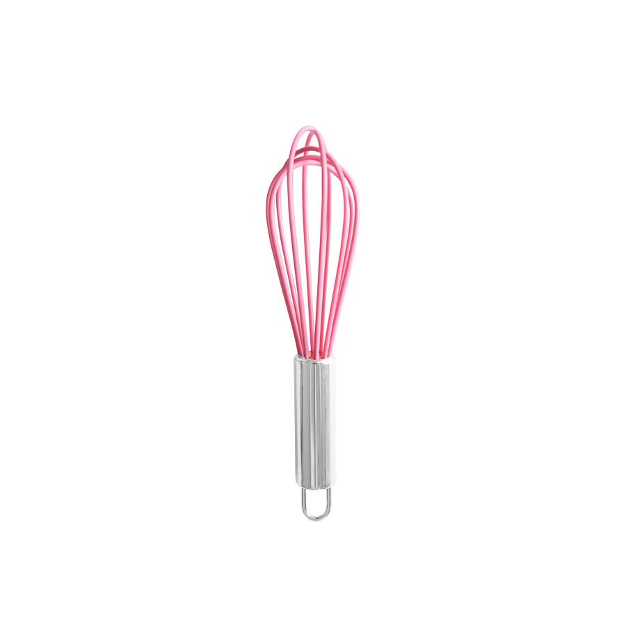 

Silicone Whisk with Stainless Steel Handle for Kitchen Baking