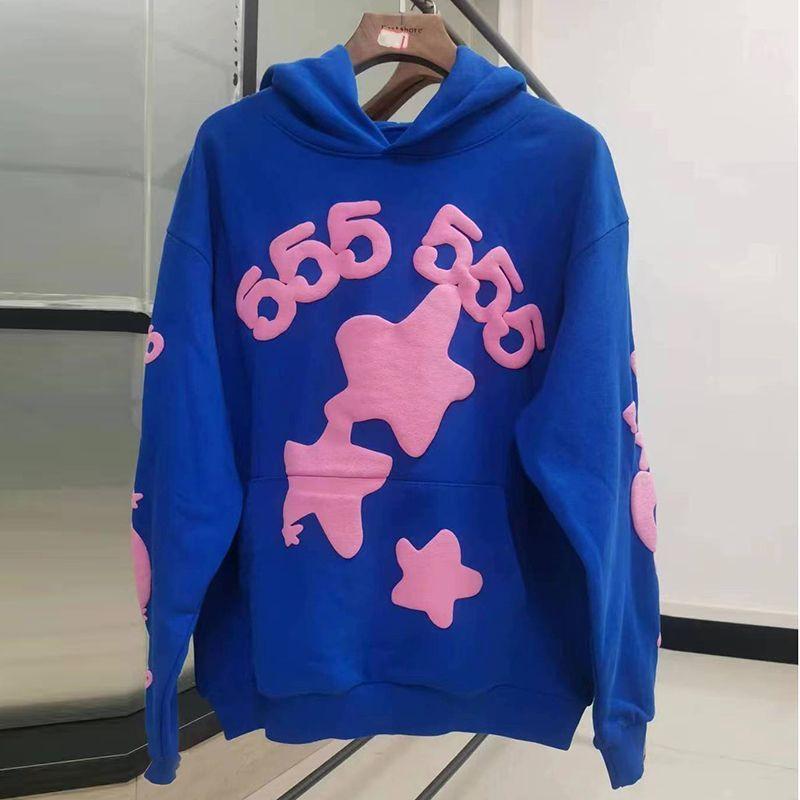 Premium Sp5der Hoodie Mens Oversized Streetwear Sweatshirt With 3D Pouch Pocket Winter Casual Long Sleeve
