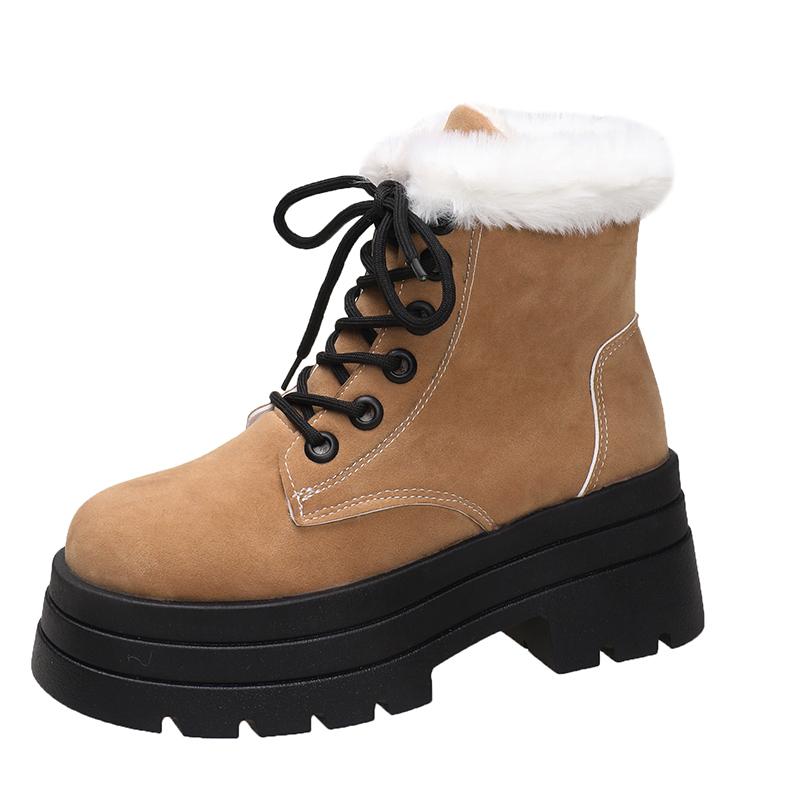 

Women s Shoes 2024 Platform Concise Ankle Women s Boots Trend Daily Boots Women Round Toe Front Lace-up Square Heel Shoes Ladies 40 хаки