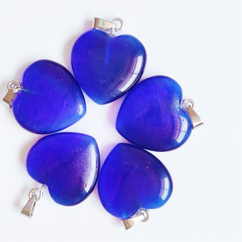 

Ожерелье с подвеской в форме сердца из натурального агата - 20 мм кристаллический камень