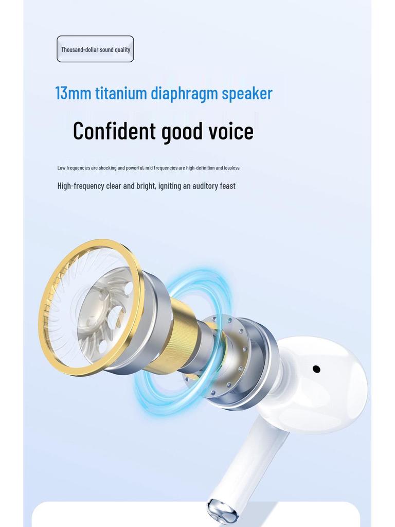 Noise Cancelling Wireless Bluetooth 5.3 Y07 Earbuds - Single/Dual Use Sport & Gaming