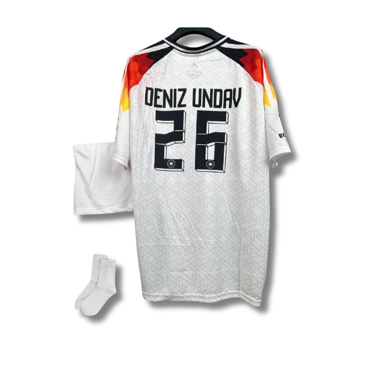

Germany Euro 2024 Deniz Undav White Kids Jersey (jersey-shorts-socks-bracelet) Set Of 4 3-4 Yaş чистый