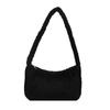 2025 Early Spring New Korean Version Mao Mao Solid Color Bag Casual Fashion Underarm Women's Bag Fashion Foreign Plush Handbag