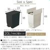 Bon Furniture Trash Set of Trash with Double Pedal Dust Stain Can Be Used Under Black Can, 2, Can, 20L, Lid, Open, Small, Type, Box, Separation,