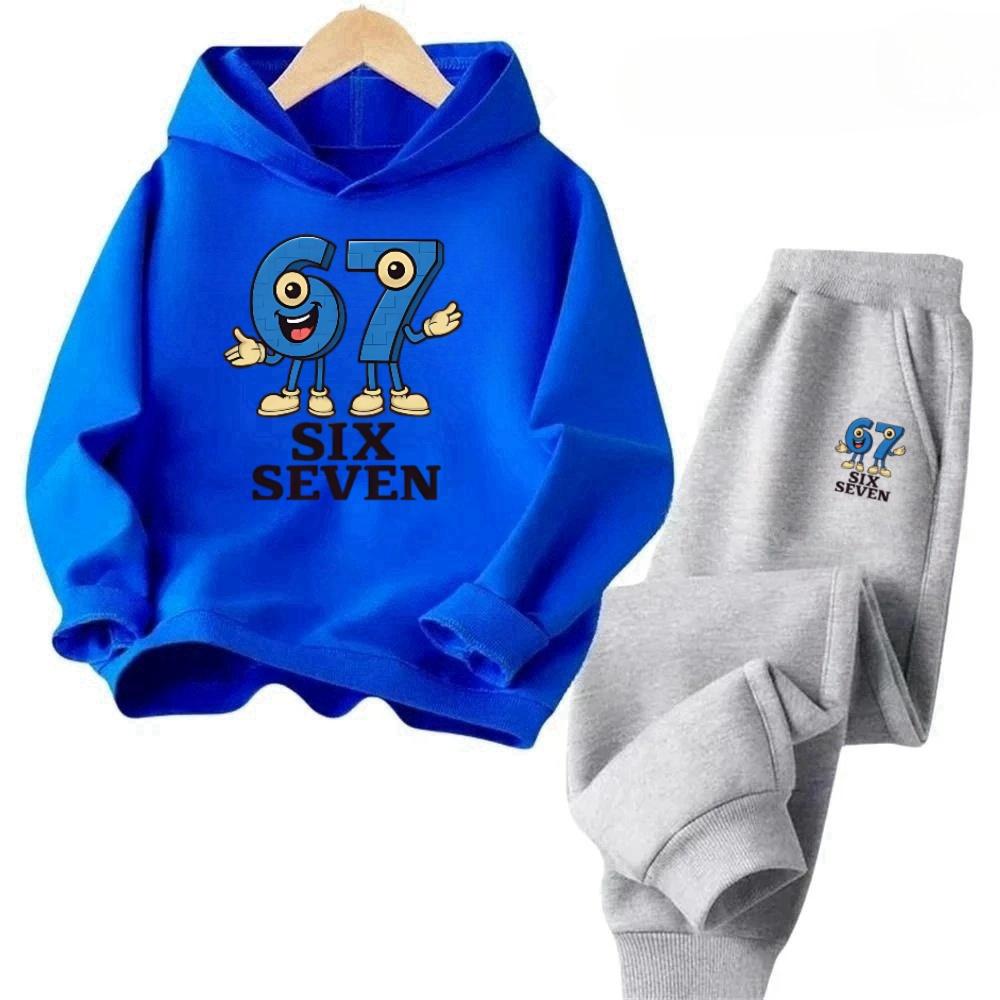 4-13Y 67 Popular Kids Set Cotton Two-Piece Outfit Stock Clearance Comfortable Toddler Wear Children's Comfortable Sweatshirt Set