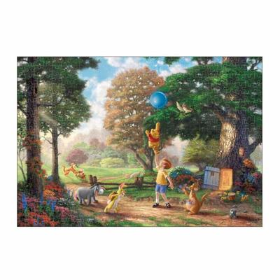 Tenyo 500-Piece Jigsaw Puzzle Winnie the Pooh II Gyutto Series [Stained Art] (25x36cm)