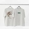 Hot Be Jointly Produced Ams Japanesestyle American Retro Animal Print Shortsleeved Outdoor Casual Tshirt