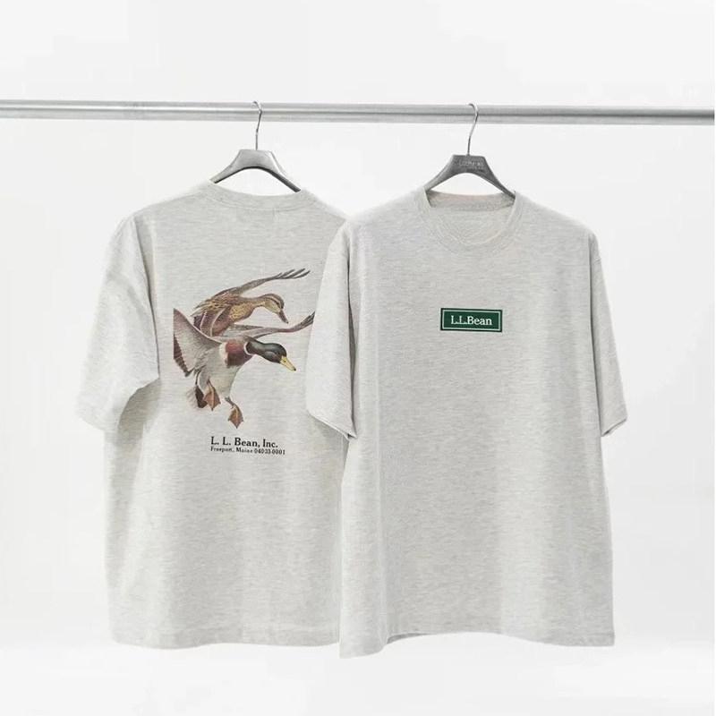 Hot Be Jointly Produced Ams Japanesestyle American Retro Animal Print Shortsleeved Outdoor Casual Tshirt