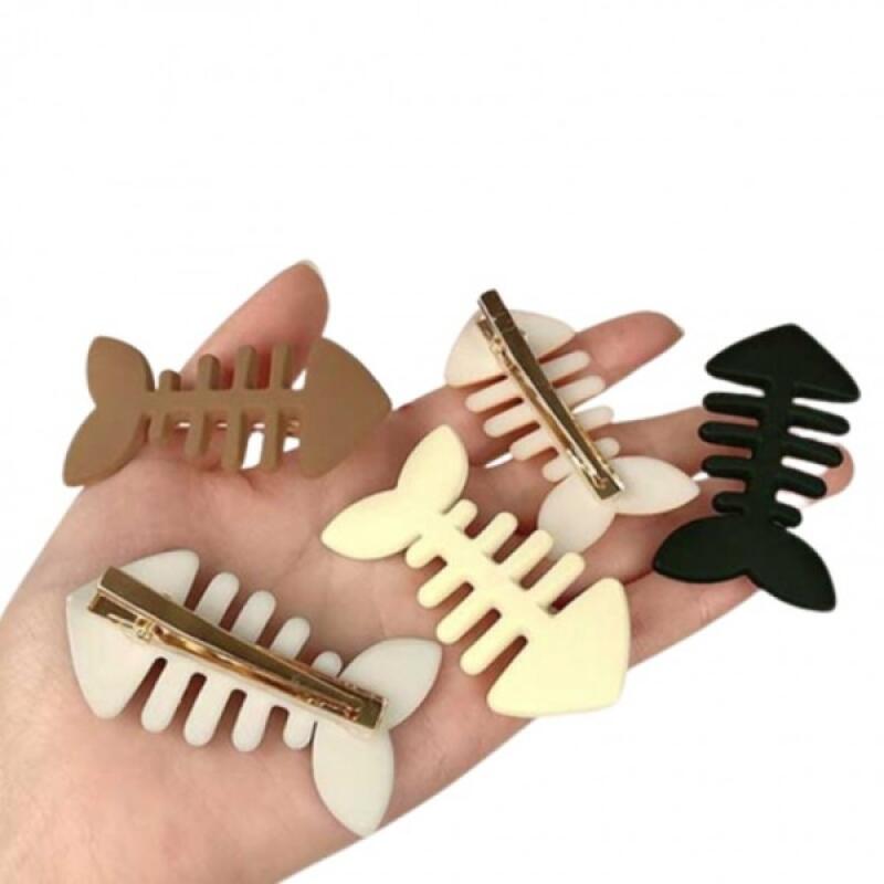 Women s Daily Hair Clip Fish Point ivory