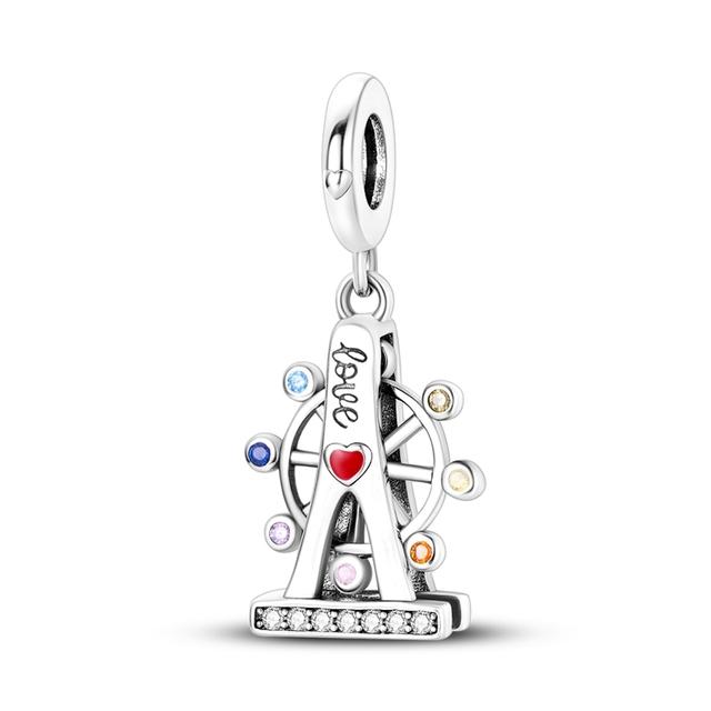 925 Sterling Silver Charms Beads Animal Pendant Dangle Fit Necklace Bracelet Gift Women Party