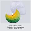 Silicone Moon Mold Reusable Aesthetic Non-Stick Jewelry Tray Candle Holder Mold For Concrete Epoxy Resin Cement Plaster