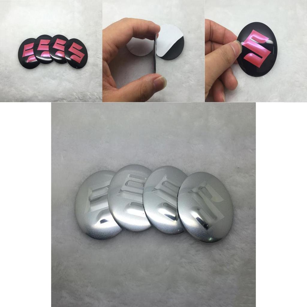 565mm Car 4pcs Wheel Center Hub Cap Cover Emblem Badge Decal Sticker For Suzuki