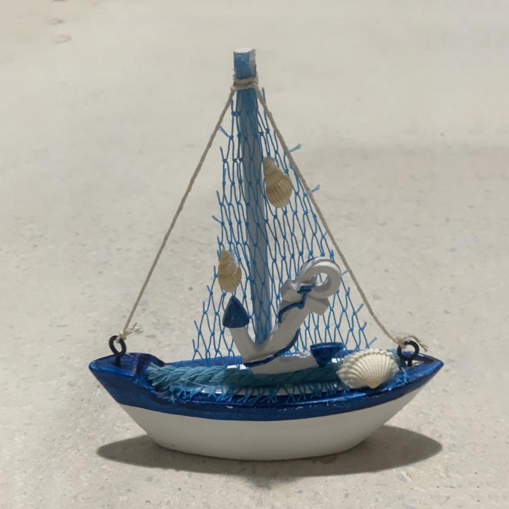 

Crafts Photo Props Sailing Model Sailboat Ornaments Miniature Figurines Micro Landscape Sailing F