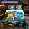 Set Biancheria da Letto Calcio Newcastle United 3 Pezzi Morbido Copripiumino con Federe Set Decorazione Camera da Letto per la Casa