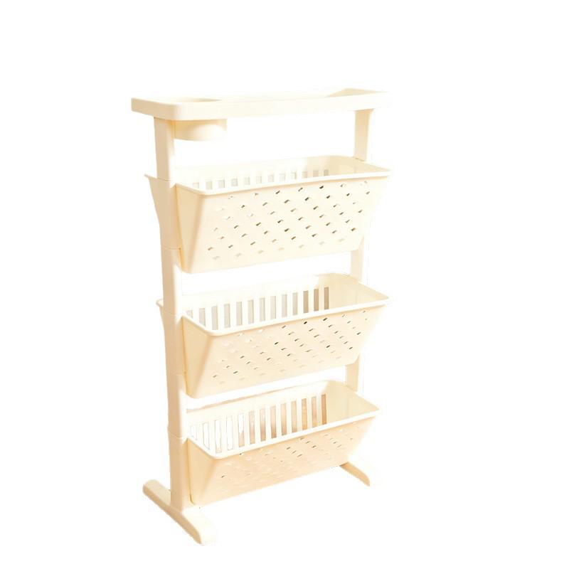 Minimalist Floor-Standing Kitchen Rack: Versatile Storage for Snacks, Produce, and More