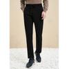 EMZ Men's Wool Blend Drawstring Straight-Leg Knitted Pants