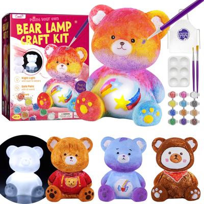 Drawable Bear Lamp Drawing Craft Handmade Animal Ambient Craft Gift for Boys and Girls Kit, Kit, Kit, Lamp, Lighting, Kids' Toy,