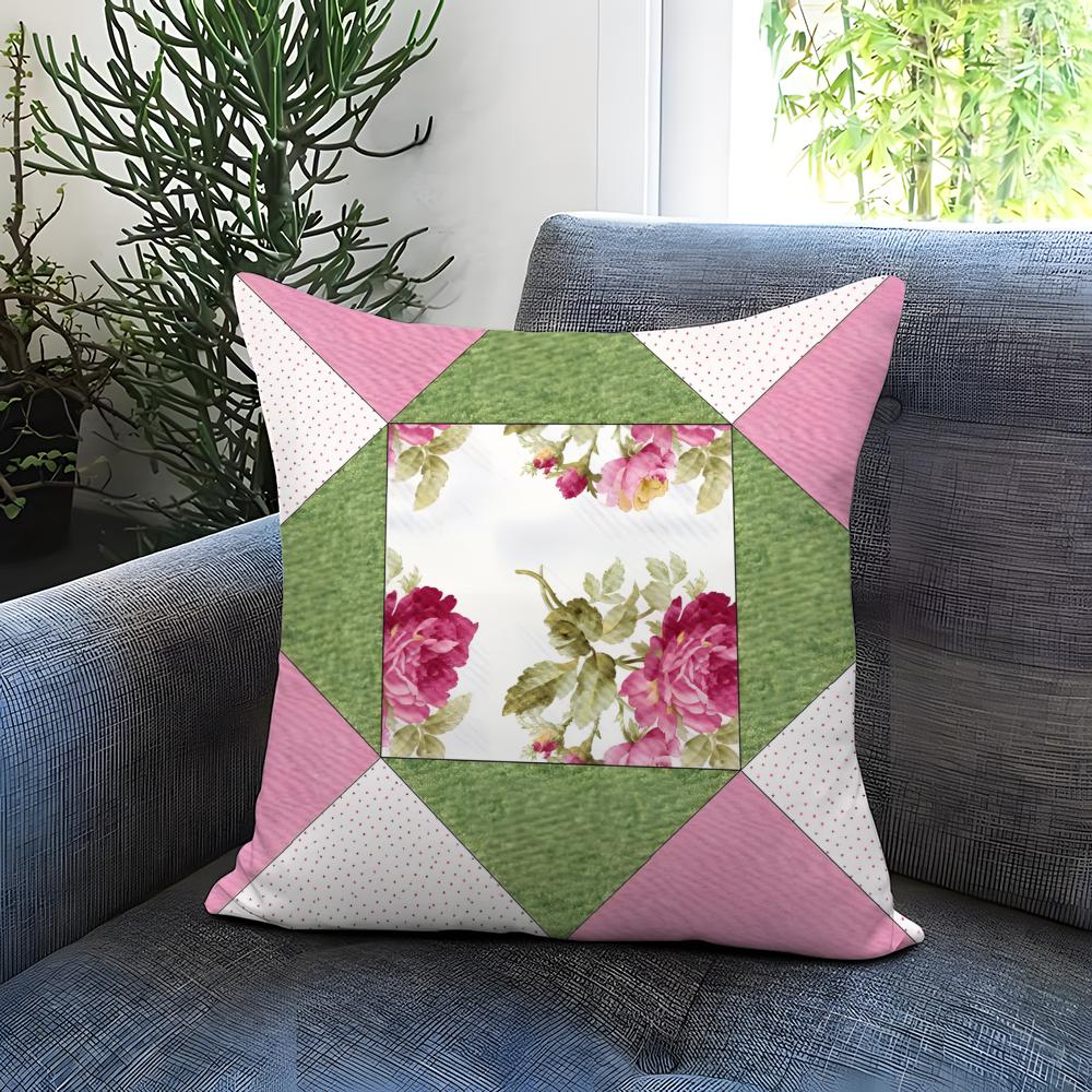 Artistic Background Patterns Cushion Cover Comfortable Reversible Pillow Cover Ideal for Car Sofa Bedroom Beyond
