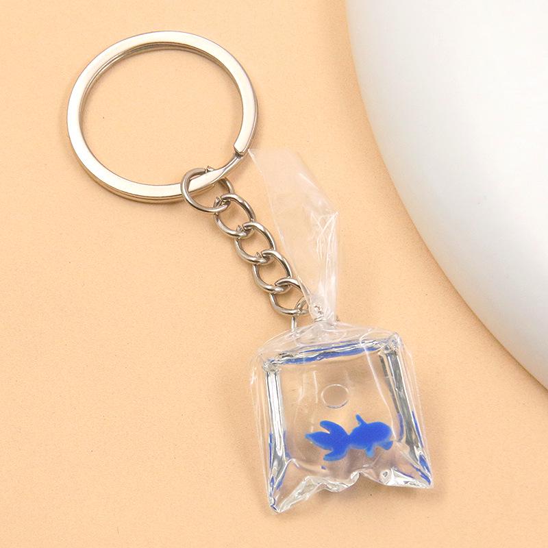28 Styles 28x90mm DIY Transparent Resin Goldfish & Clownfish Keychain Pendant Ornaments