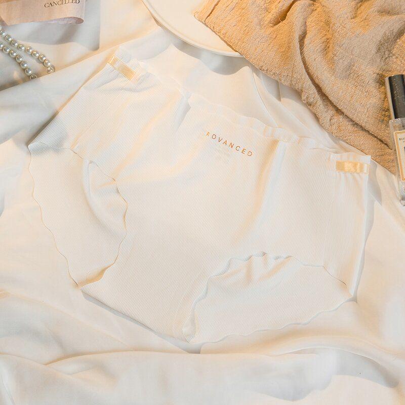 Ice Silk Mid-Waist Seamless Women s Cotton Underwear - Summer Sweet Lift M [80-110 jin]