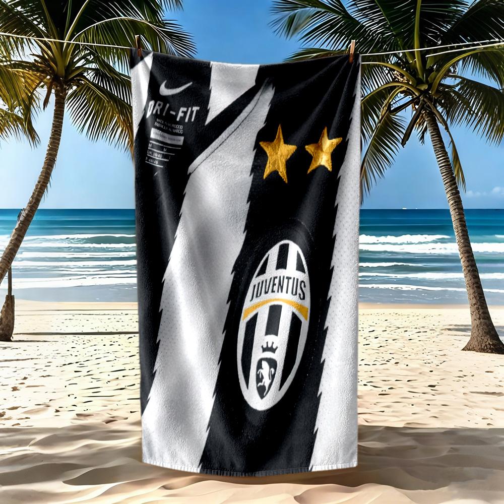 Juventus Beach Towel Super Soft Absorbent Comfortable Lightweight Suitable For Sports Travel Swimming Yoga Bathroom Beach And Pool