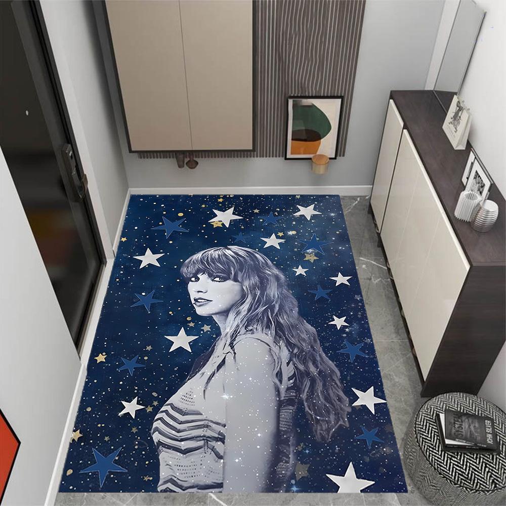 Tappeti Antiscivolo a Tema Festival Musicale di Taylor Swift - Arredamento per la Casa in Poliestere, Adatti per Camere da Letto, Soggiorni, Ingressi, Studi e Decorazioni
