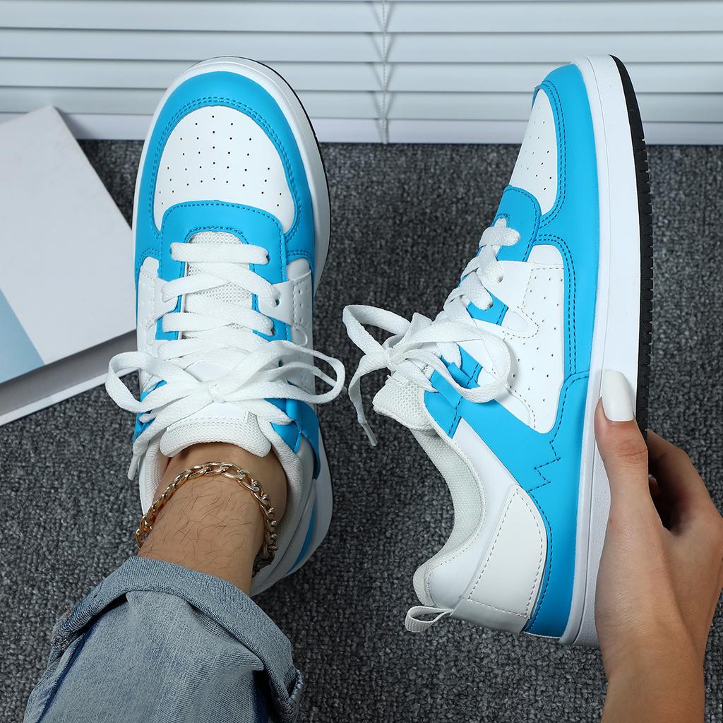 Women Chunky Shoes Trendy Platform Shoes Classic Board Shoes Men PU Leather Casual Sneakers for Outdoor Walking Traveling Jogging