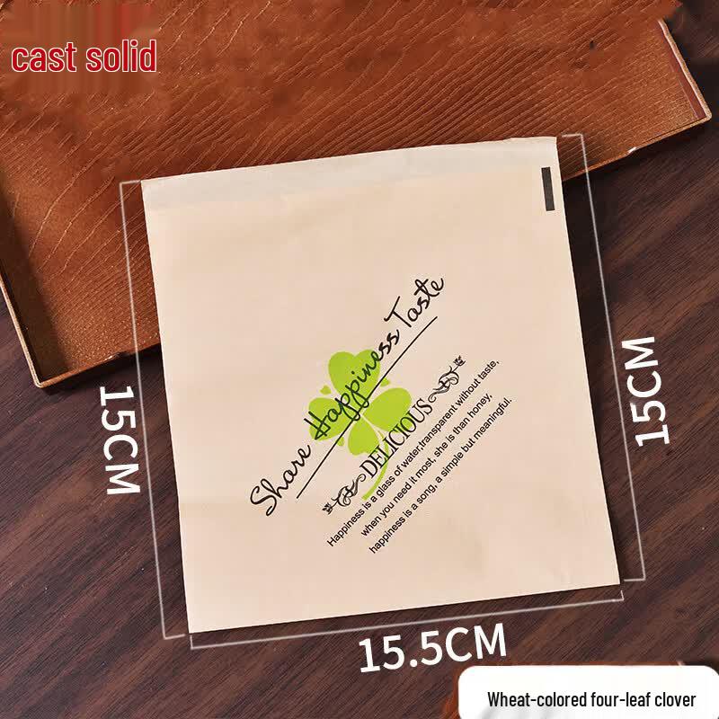 Greaseproof Triangle Kraft Paper Food Bags