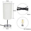 NETTLIFE Lampe de table - 3 ampoules, culot G9, abat-jour en verre blanc, structure métallique, diamètre 48 cm