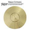 Desktop Rotatable Retro Compass Feng Shui Rustproof Style Chinese Tai Chi Bagua Brass Decoration