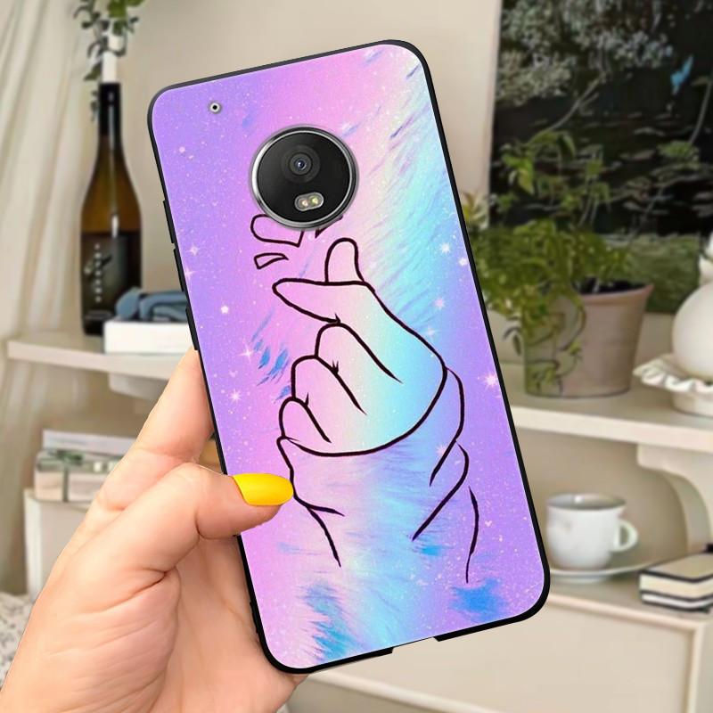 Case For Motorola Moto G5 Plus Cover XT1684 XT1685 XT1687 XT1686 Funda Cute Cat Phone Case For Moto G5 Plus G5Plus Soft Coque