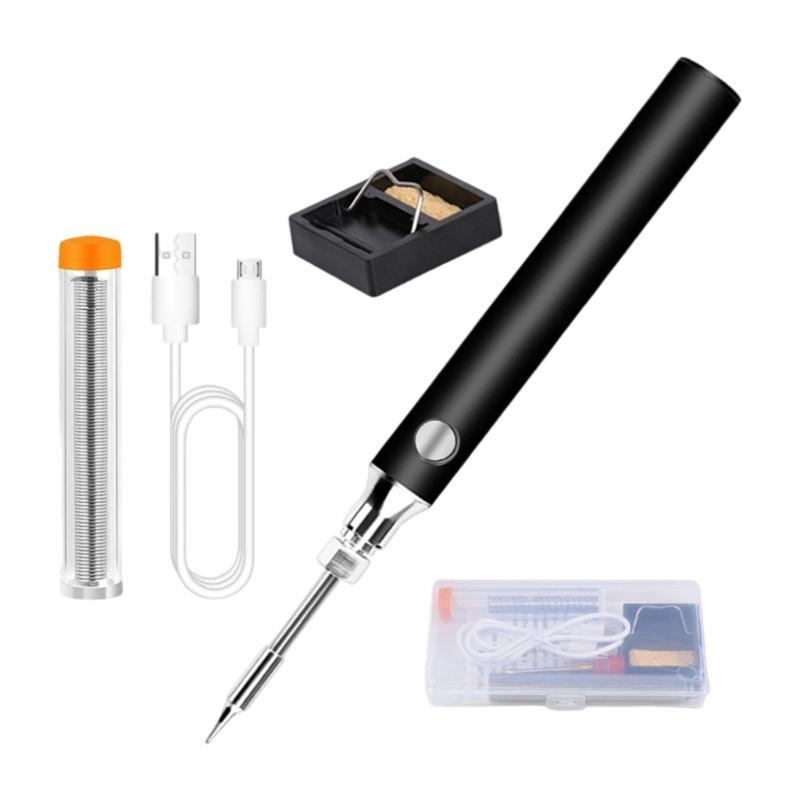 USB Rechargeable Cordless Soldering Iron Set Portable Welding Tool For Electronic Components And Household Repairs