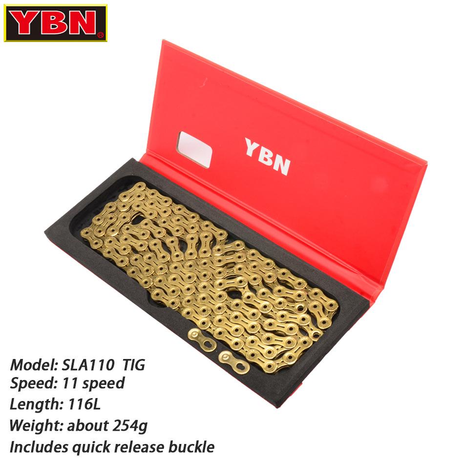 YBN Super Lightweight Steel Bike Chain for 8/9/10/11/12 Speed Road & Mountain Bikes Boxed High Performance