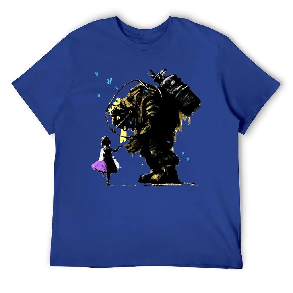 Bioshock Ll Always Protect You Essentia T-shirt Round Neck Movement Funny Joke Top Tee Novelty Travel Eur Size